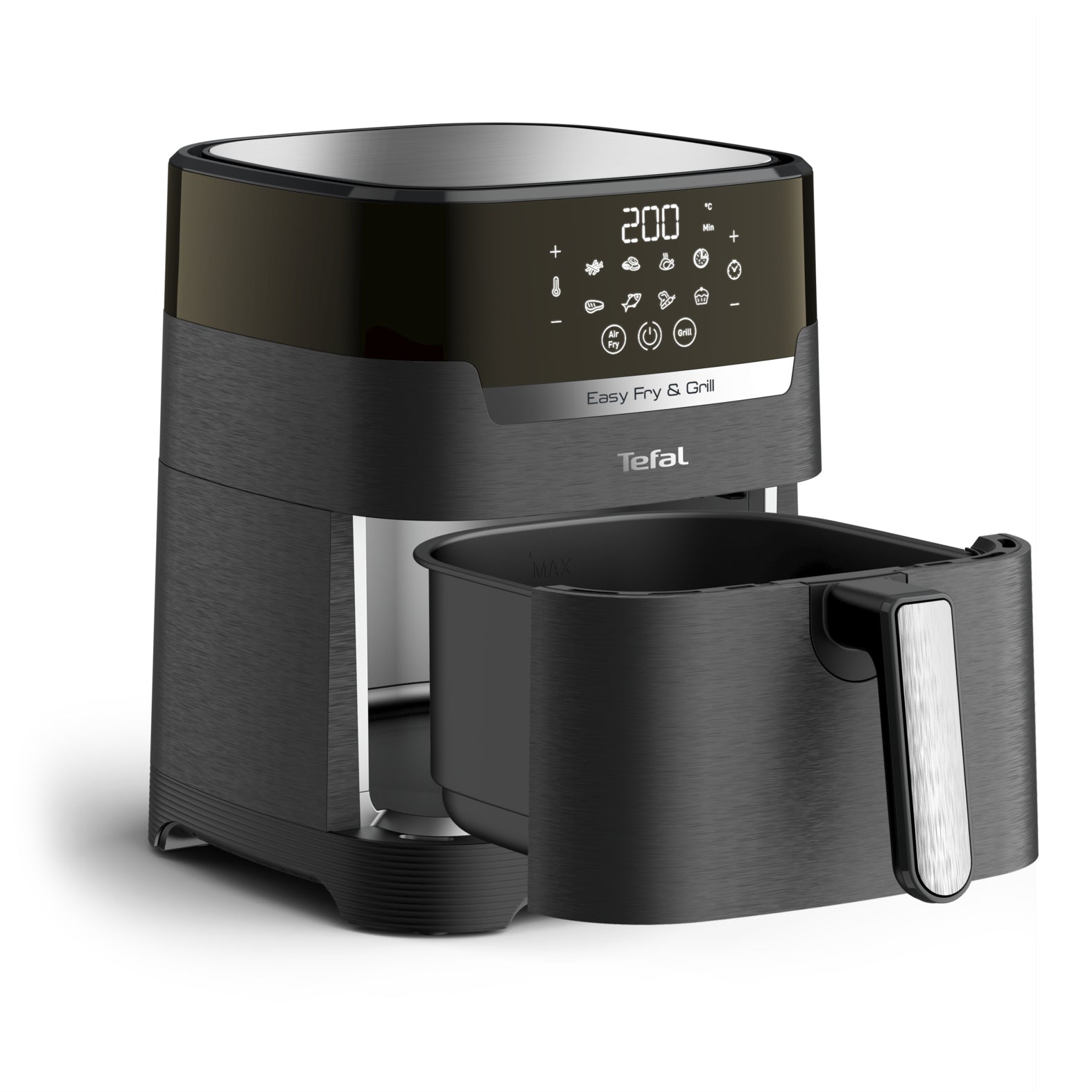 Tefal Heissluftfritteuse EY505815 – 4,2 l, Grill & Heissluft, 1550 W – Schwarz