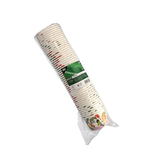 Papstar Eisbecher, Papier, beschichtet – 150 ml, Ø 8,5 cm, mehrfarbig (Früchte) – FSC – 50 Stk.