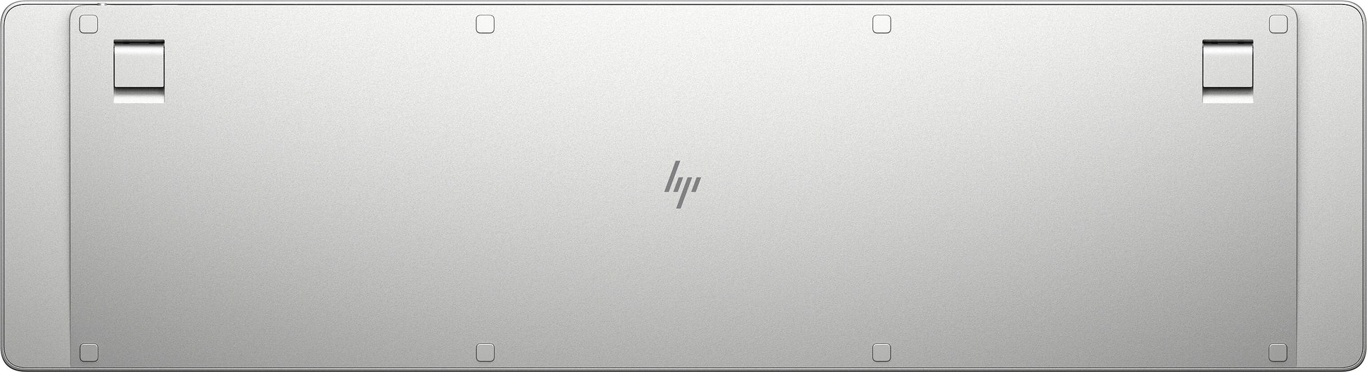HP 970 Programmierbare Wireless K – Tastatur – Bluetooth – USB-C Ladeport – Silber