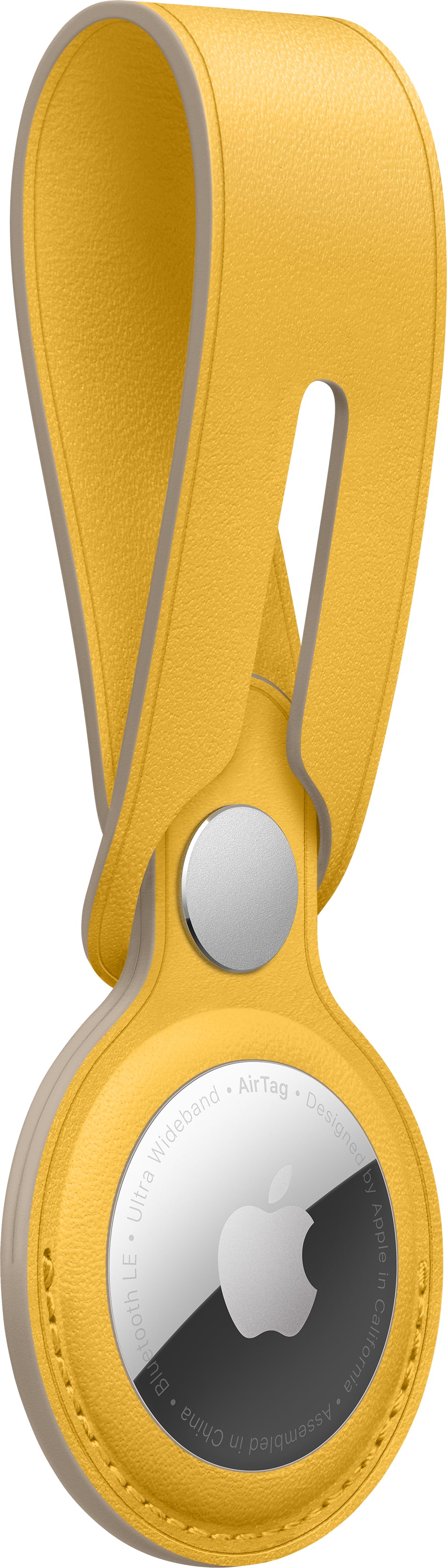 Apple AirTag Schlüsselanhänger Schleife für AirTag – Leder, Meyer Lemon