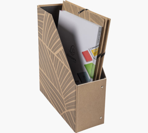 Exacompta Stehsammler – Karton, ohne Beschriftungsfeld, braun, 310×100×250 mm