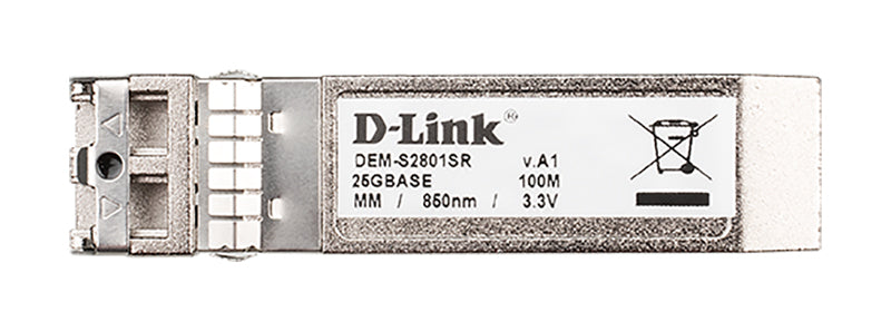 D-Link DEM-S2801SR – 25G SFP28 SR Transceiver – LC-Duplex, Multi-Mode, 100 m
