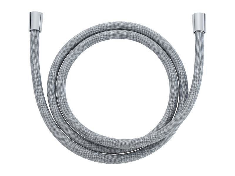 Diaqua Brauseschlauch CHROMALUX Zero – 150 cm, Polyethylen (PE), Anschluss 1/2″, Silbergrau