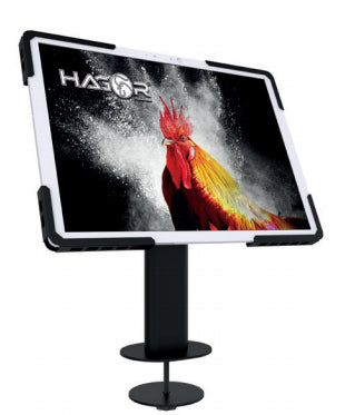 Hagor FLEX-LOCK 8713 Tablet-Halterung – für Tablets 9,7–12,9", VESA 75×75 mm, schwarz