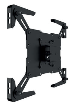 Hagor Flex-Lock Tablet-Wandhalterung – für Tablets 9,7–12,9", VESA 75×75/100×100 mm, Schwarz