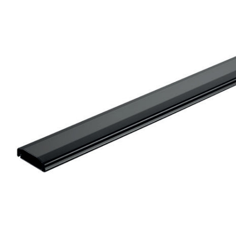 Hagor HA Cablecover Click 110 Kabelbrücke 1100 × 60 × 20 mm – Schwarz – Aluminium