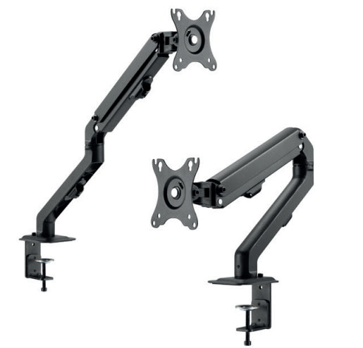 Hagor Tischhalterung – Vollbeweglich – 17–27" – VESA 75×75–100×100 – bis 7 kg, Höhenverstellbar, Gasfeder