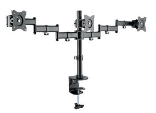 Hagor 8709 – Tischhalterung, Tischklemme, bis 27", VESA 75 × 75/100 × 100 mm, 8 kg, schwarz