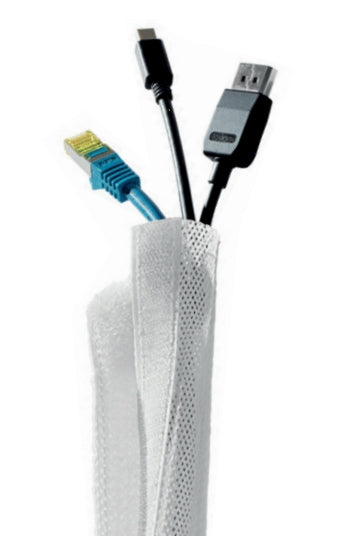 Hagor Klettband KS – 35–85 mm × 5,00 m, Polyester, Weiss
