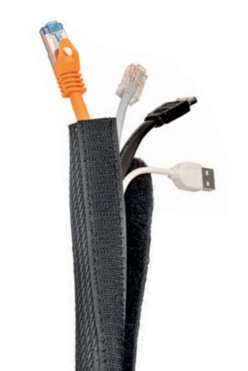 Hagor Klettband – 50,00 m, Polyester, Schwarz
