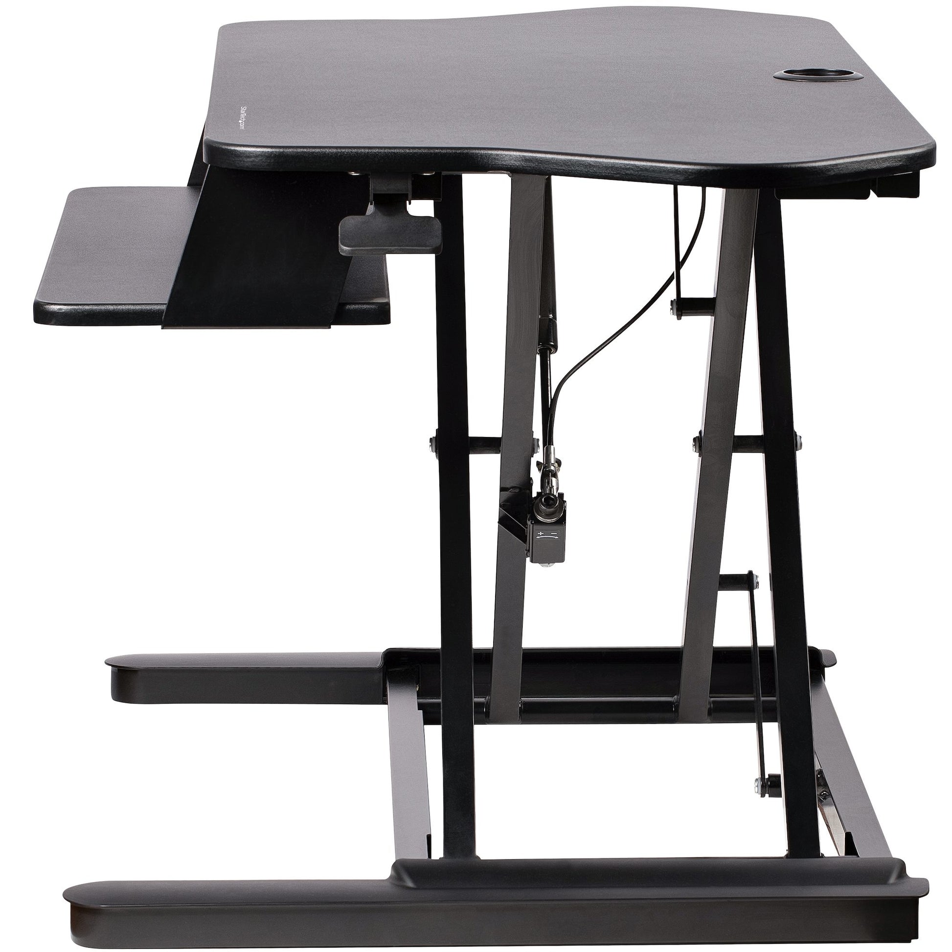 StarTech.com Schreibtischaufsatz, 90,8 × 53 cm, höhenverstellbar, für 2 Monitore, schwarz