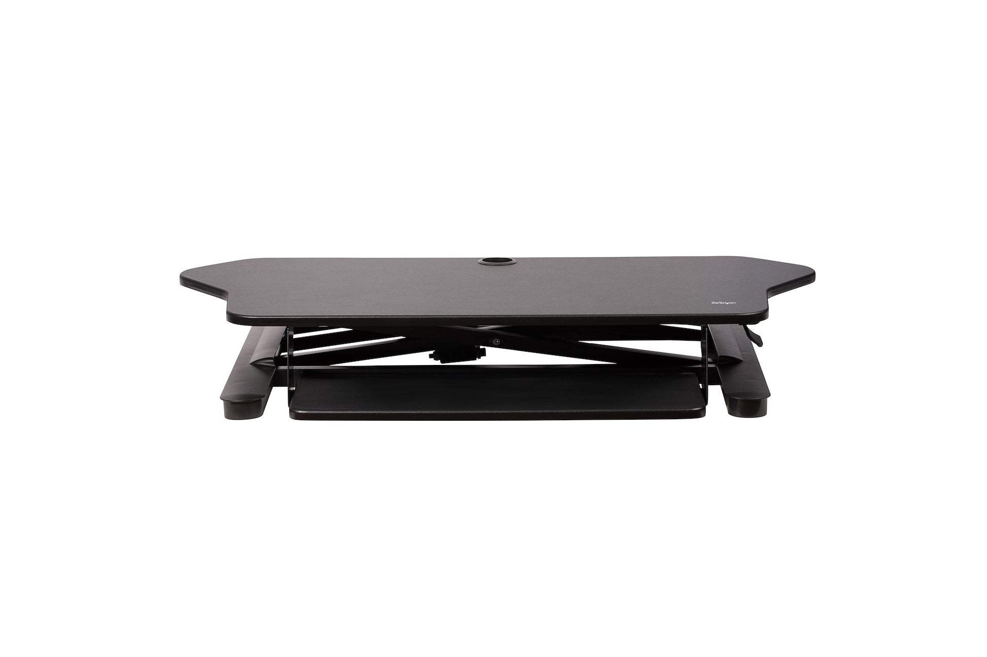 StarTech.com Schreibtischaufsatz, 90,8 × 53 cm, höhenverstellbar, für 2 Monitore, schwarz