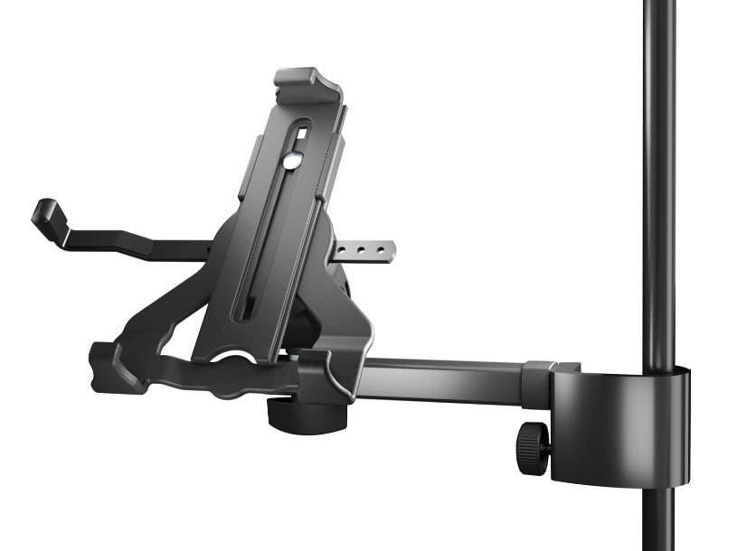 König & Meyer Tablet-Tischhalterung für Tablets 10–16" – 360° drehbar, höhenverstellbar – Schwarz