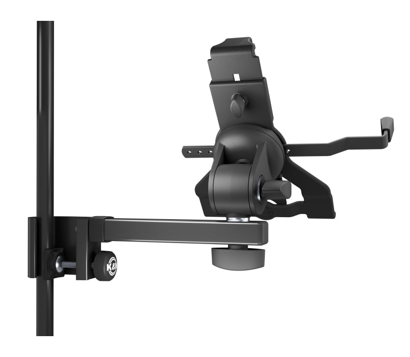 König & Meyer Tablet-Tischhalterung für Tablets 10–16" – 360° drehbar, höhenverstellbar – Schwarz