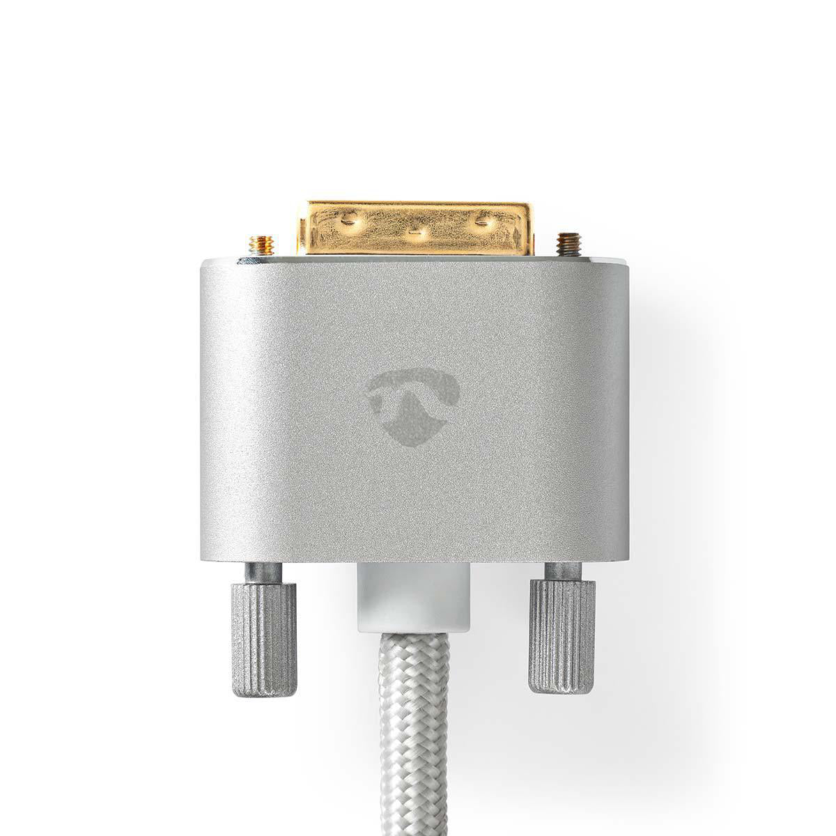 Nedis DVI-D auf HDMI Kabel 2560×1600 60 Hz – 2 m – Silber – für Gaming-PC, Spielekonsole, Blu-Ray-Player