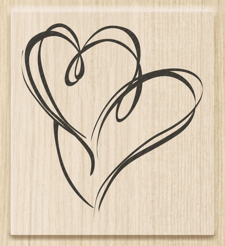 HEYDA Motivstempel – Herz – Holz – 54 × 59 mm