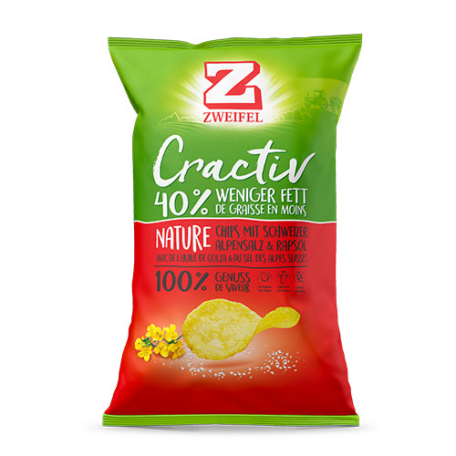 Zweifel Cractiv Chips – gesalzen, glutenfrei – 160 g