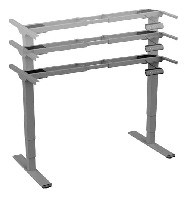 Contini Stehtisch – 170 × 127 cm – dunkelgrau – höhenverstellbar