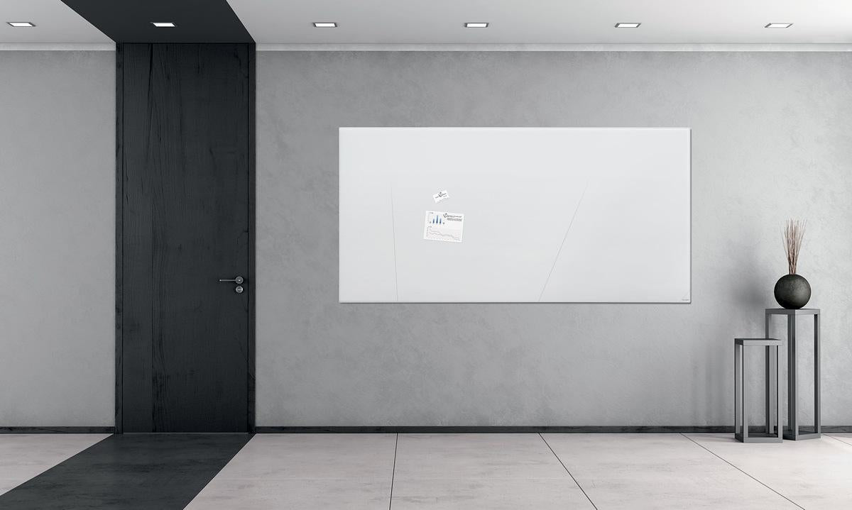 Sigel Whiteboard – 200 × 100 cm, Glas, magnetisch, inkl. Magnete, Befestigungsmaterial