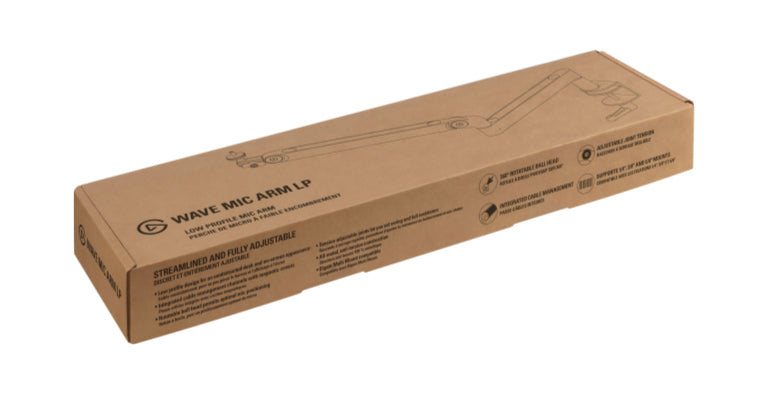 Elgato Wave Mic Arm LP – Mikrofonständer – Tischklemme, Metall – Schwarz