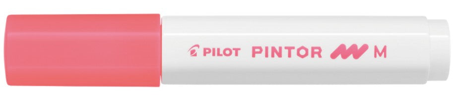 Pilot Pigment-Marker Pintor – Rundspitze 1,5-2,2 mm – Neonrot – Für dunkle Oberflächen geeignet