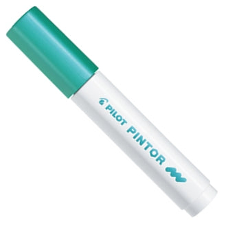 Pilot Pigment-Marker Pintor – Rundspitze 0,9-1,5 mm – Grün Metallic – Für dunkle Oberflächen geeignet