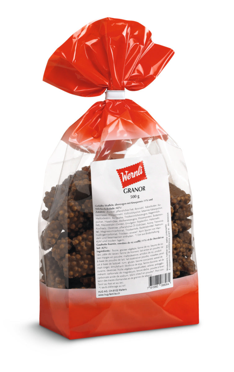 Wernli Granor Waffelgebäck – Schokolade – 500 g