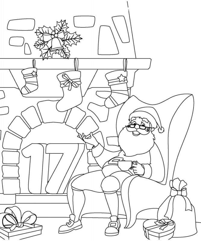 URSUS Kratzel-Adventskalender – weihnachtliche Motive – 16,5 × 21 cm – 24-teilig – inkl. Bambus-Stick