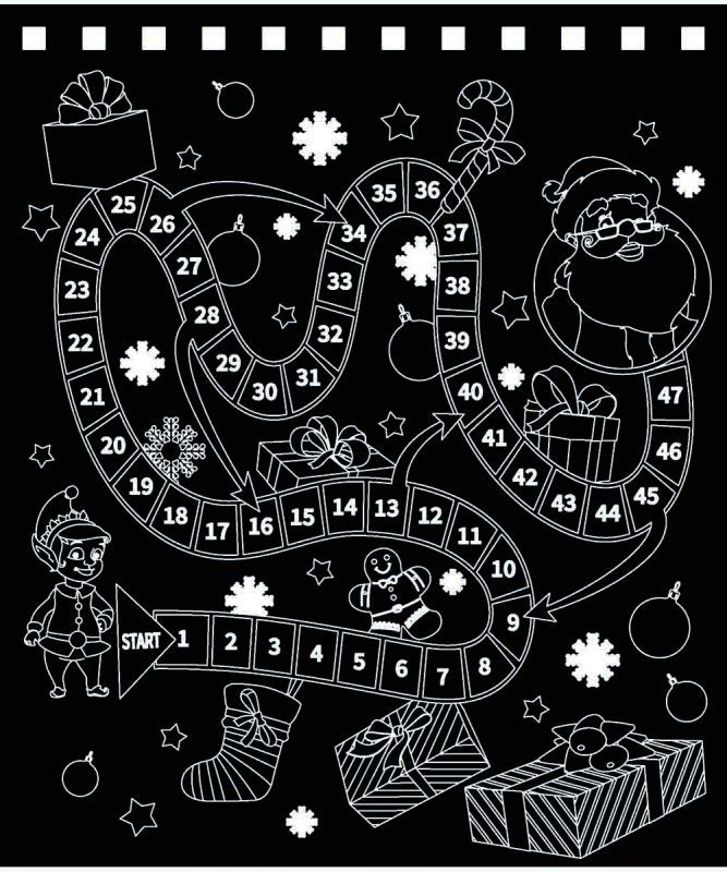 URSUS Kratzel-Adventskalender – weihnachtliche Motive – 16,5 × 21 cm – 24-teilig – inkl. Bambus-Stick