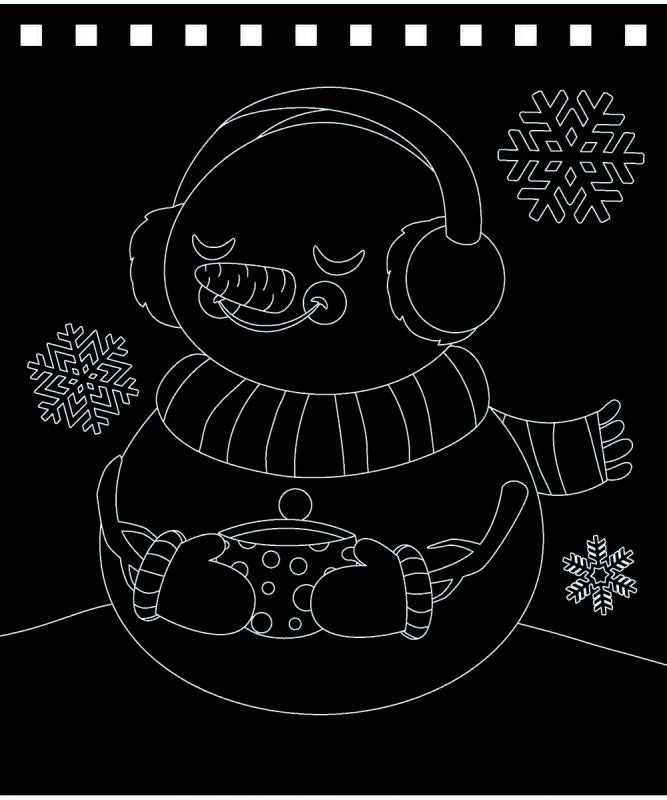 URSUS Kratzel-Adventskalender – weihnachtliche Motive – 16,5 × 21 cm – 24-teilig – inkl. Bambus-Stick