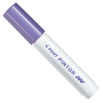 Pilot Pigment-Marker Pintor – Rundspitze 1,5-2,2 mm – Metallisch Violett – Für dunkle Oberflächen geeignet