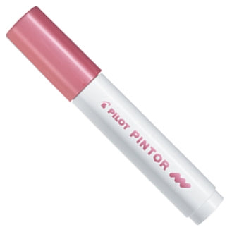 Pilot Pigment-Marker Pintor – Rundspitze 1,5-2,2 mm – Metallic Pink – Für dunkle Oberflächen geeignet