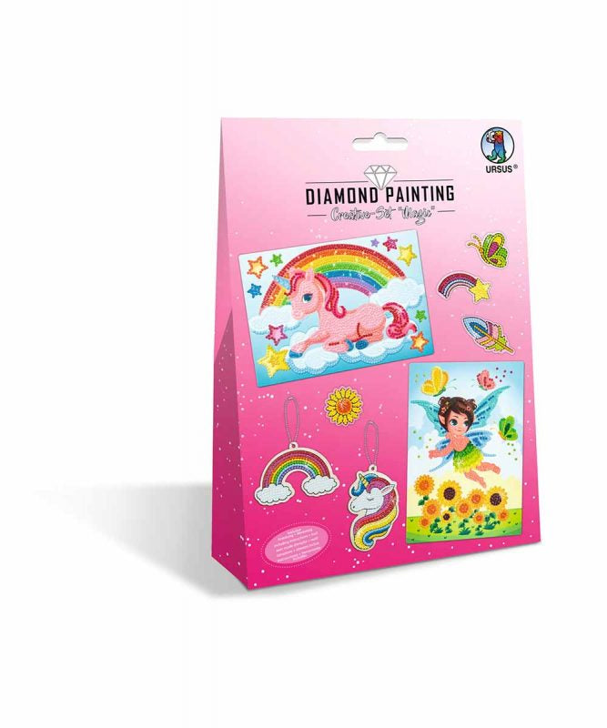 URSUS Creativ-Set – Diamond-Painting-Set – Magic – 13-teilig – ab 8 Jahren