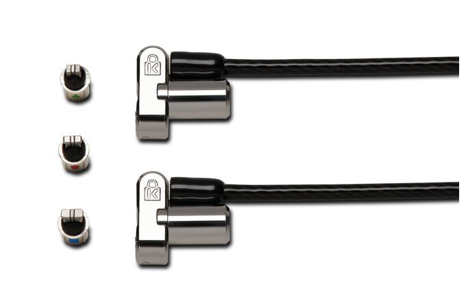 Kensington Universelles 3-in-1 Notebook-Schloss – doppelköpfig, mit Schlüssel