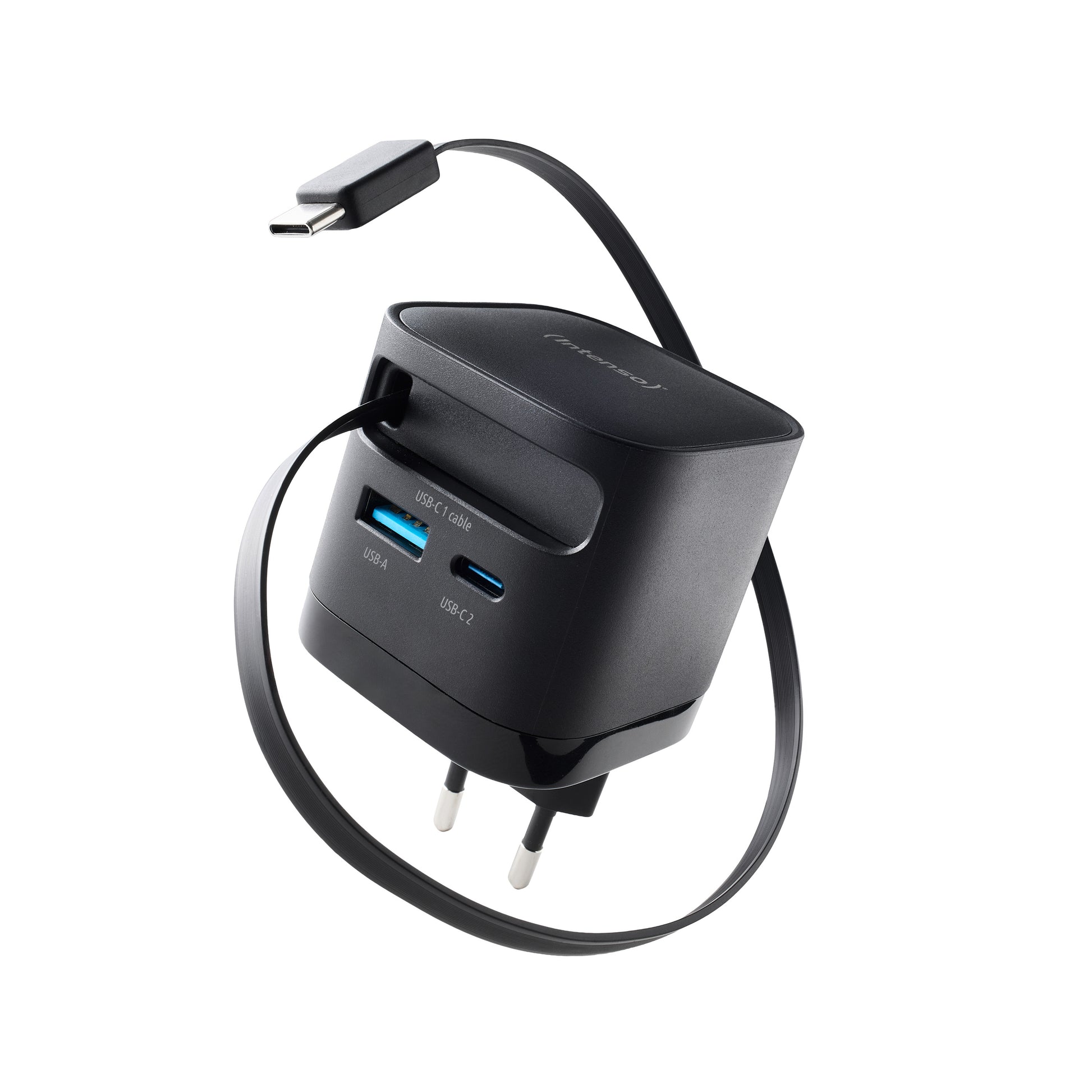 Intenso 7806520 USB-Ladegerät 65 W – GaN, PD 3.0/PPS/QC 4.0 – EU-Stecker (Typ C) – Schwarz