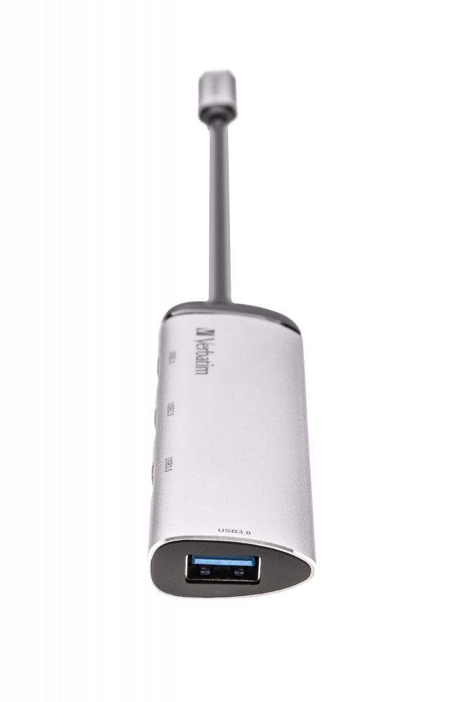 Verbatim USB-Hub – USB-C, 4× USB-A, für Windows/Mac