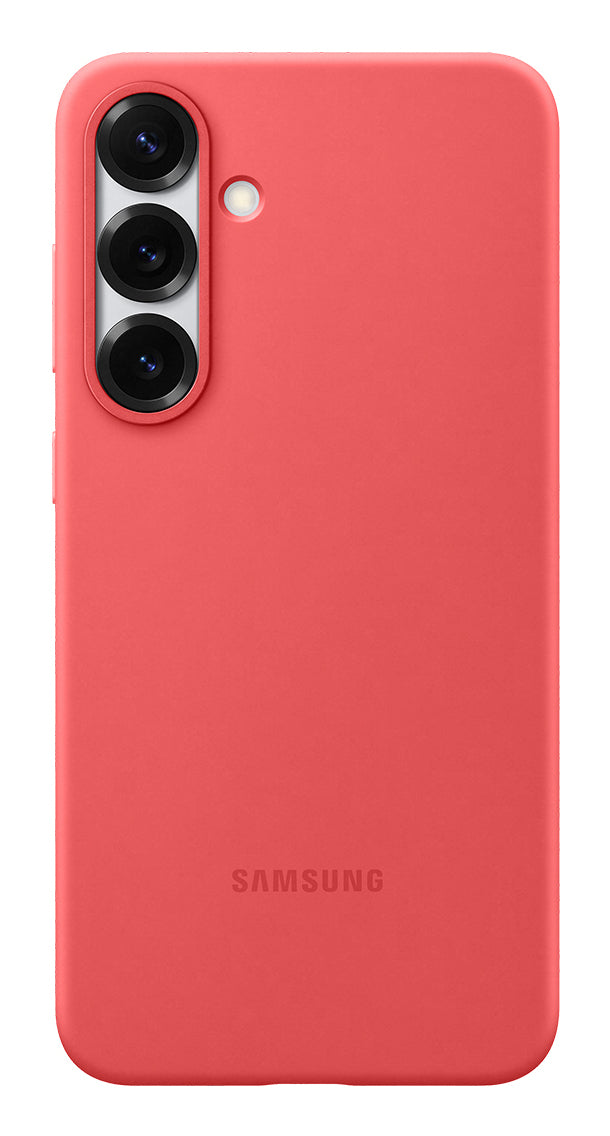 Samsung Backcover – für Samsung Galaxy S25+ – rot – Silikon, stossfest