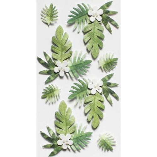 Artoz Sticker – 6,5 × 15,5 cm, Palmenblätter, Hellgrün – 1 Bogen