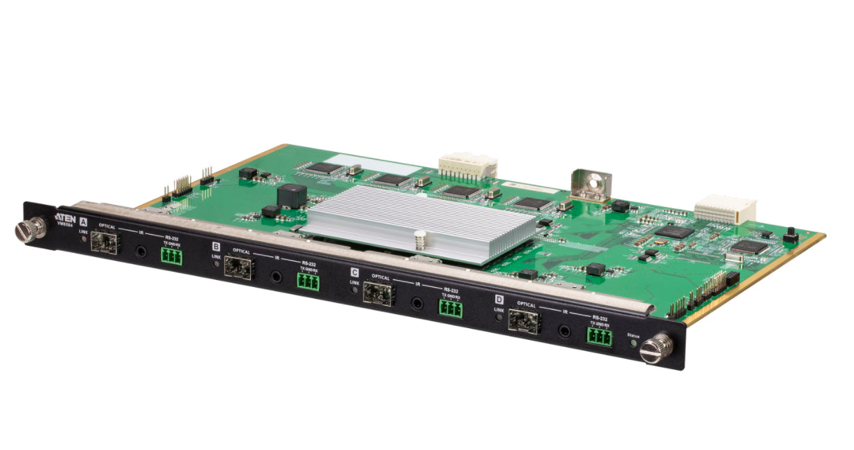 ATEN VM8584K2 – 4-Port Ausgabekarte, über Glasfaser, 4K@60 Hz, 10 km, IR/RS-232, für VM3250/VM3200/VM1600A