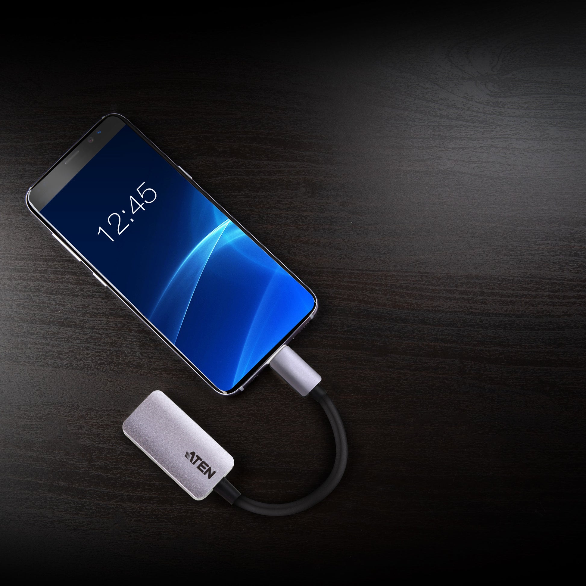 ATEN USB-C-zu-HDMI-Adapter – 4096 × 2160 @ 60 Hz, HDMI 2.0, USB 3.2 Gen 1, 15 cm, für Windows/Mac/Android/iOS