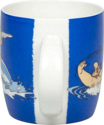 Könitz Porzellan Könitz Becher – 400 ml, Ø 8,8 cm, H 9,2 cm, Knochenporzellan, Dunkelblau, spülmaschinenfest, mikrowellengeeignet
