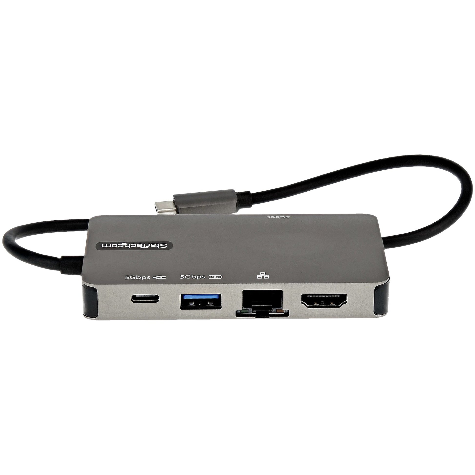 StarTech.com Multiport-Adapter – USB-C, 1× HDMI, 1× VGA, 2× USB-A, 100 W PD, GbE, für Windows/Mac/ChromeOS
