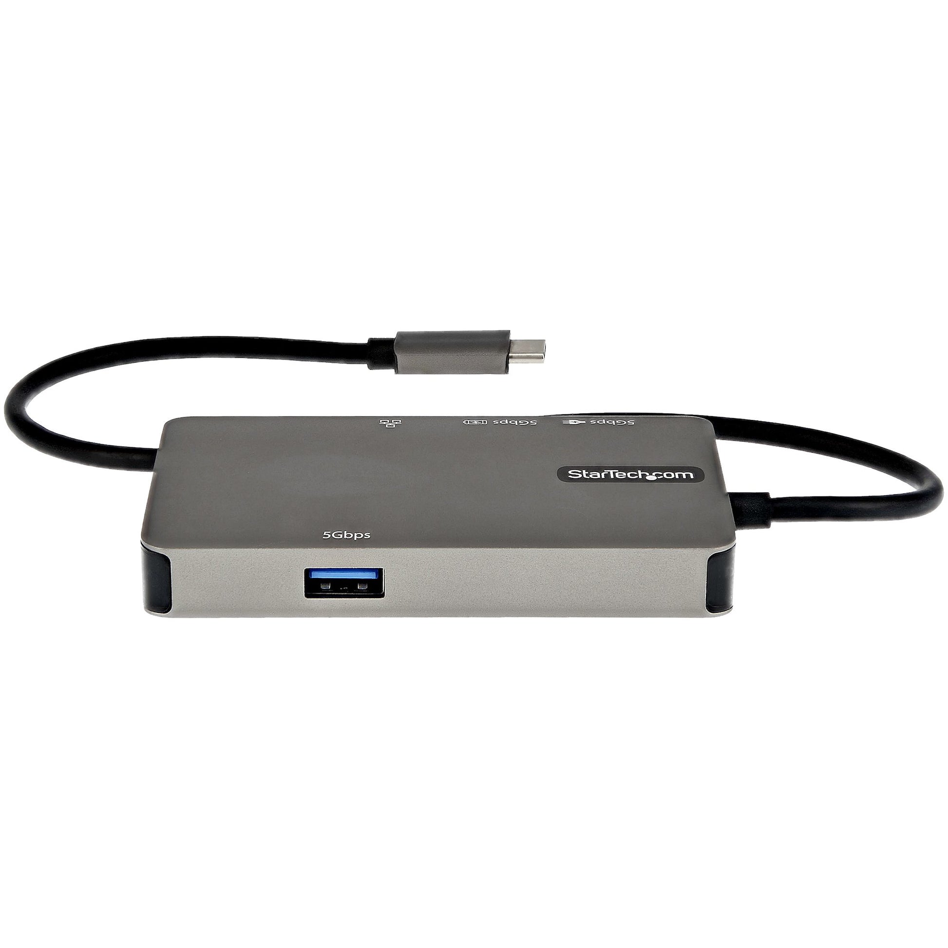StarTech.com Multiport-Adapter – USB-C, 1× HDMI, 1× VGA, 2× USB-A, 100 W PD, GbE, für Windows/Mac/ChromeOS
