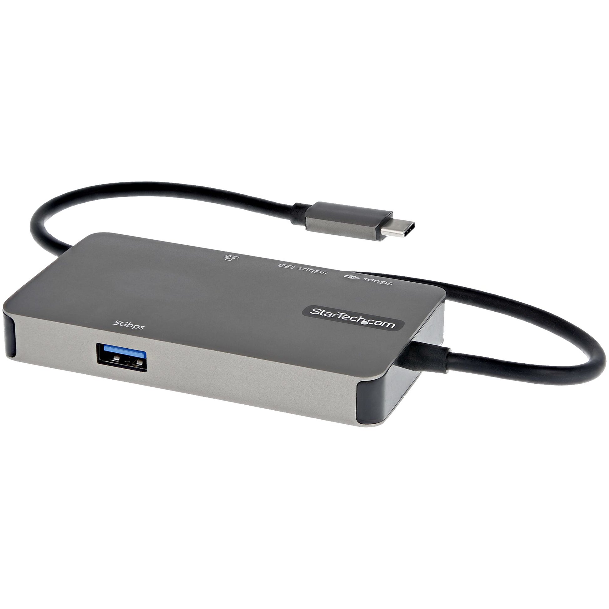 StarTech.com Multiport-Adapter – USB-C, 1× HDMI, 1× VGA, 2× USB-A, 100 W PD, GbE, für Windows/Mac/ChromeOS