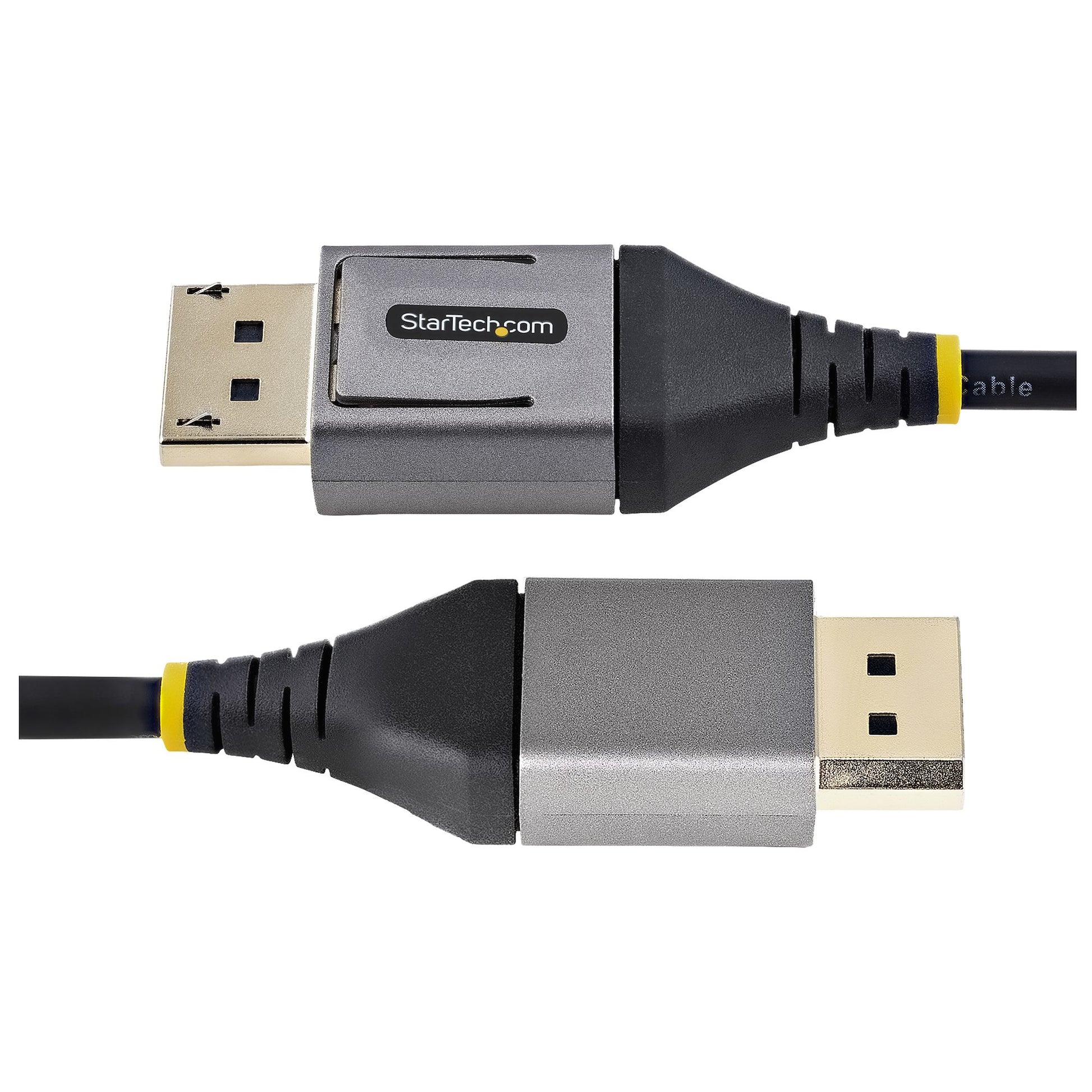 StarTech.com DisplayPort Kabel DP 1.4 8K 60 Hz – 2 m – HDR, verriegelbar – Grau/Schwarz