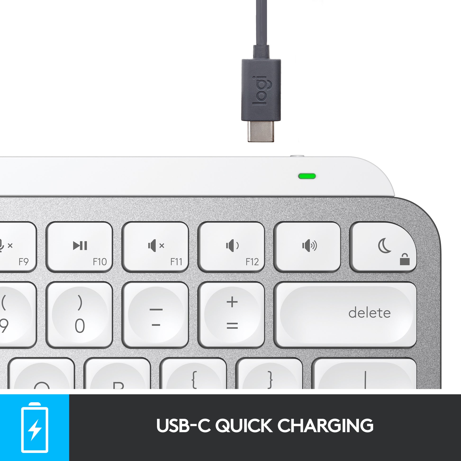 Logitech MX Keys Mini für Mac – Tastatur, kabellos (Bluetooth), DE-Layout (DE) – für macOS, iPadOS & iOS