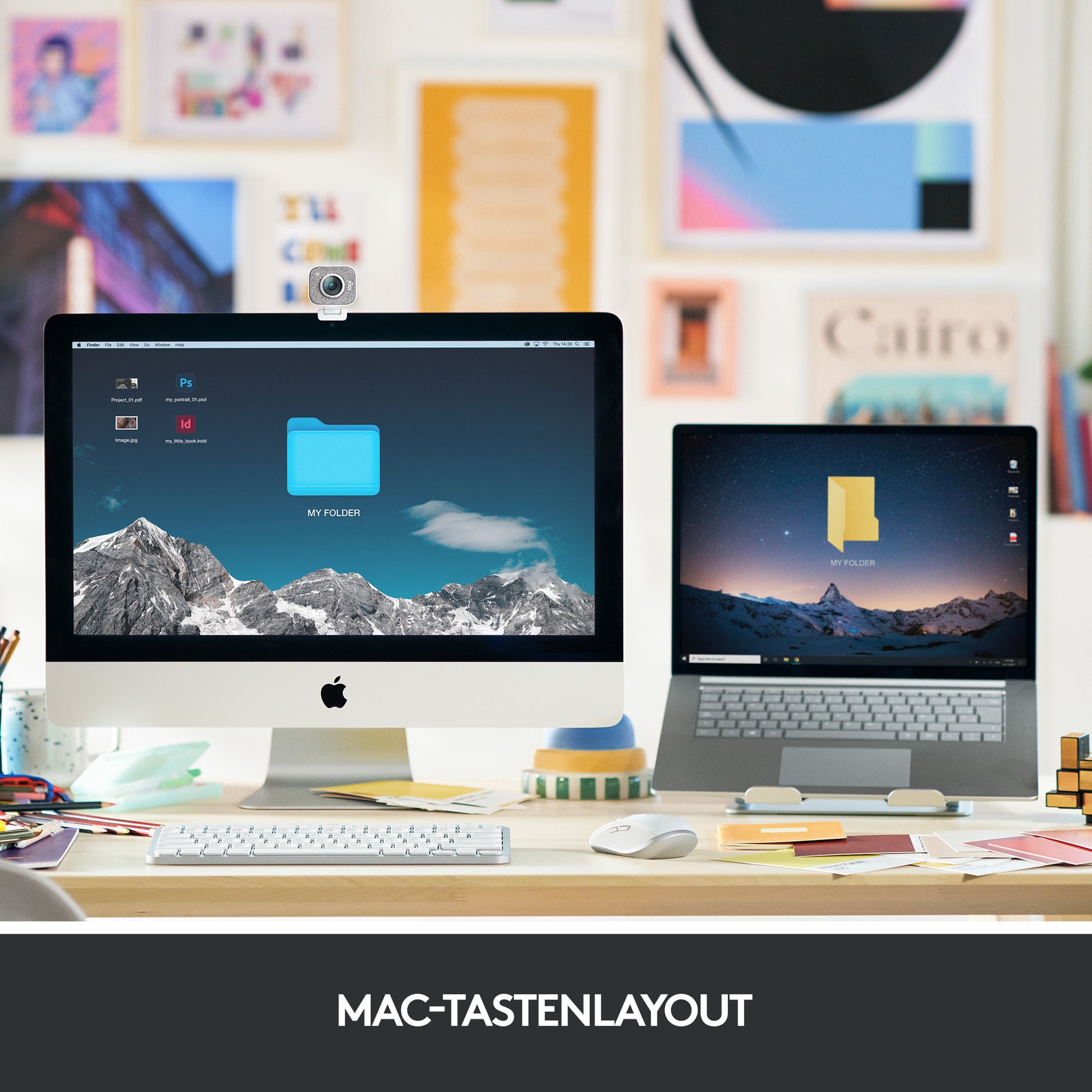 Logitech MX Keys Mini – Tastatur, kabellos (Bluetooth), beleuchtet – für macOS