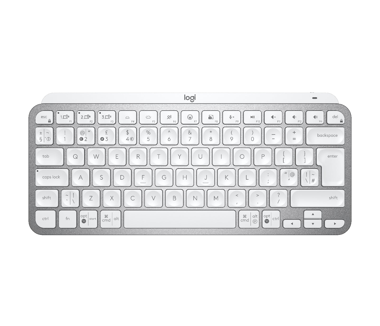 Logitech MX Keys Mini – Tastatur, kabellos (Bluetooth), beleuchtet