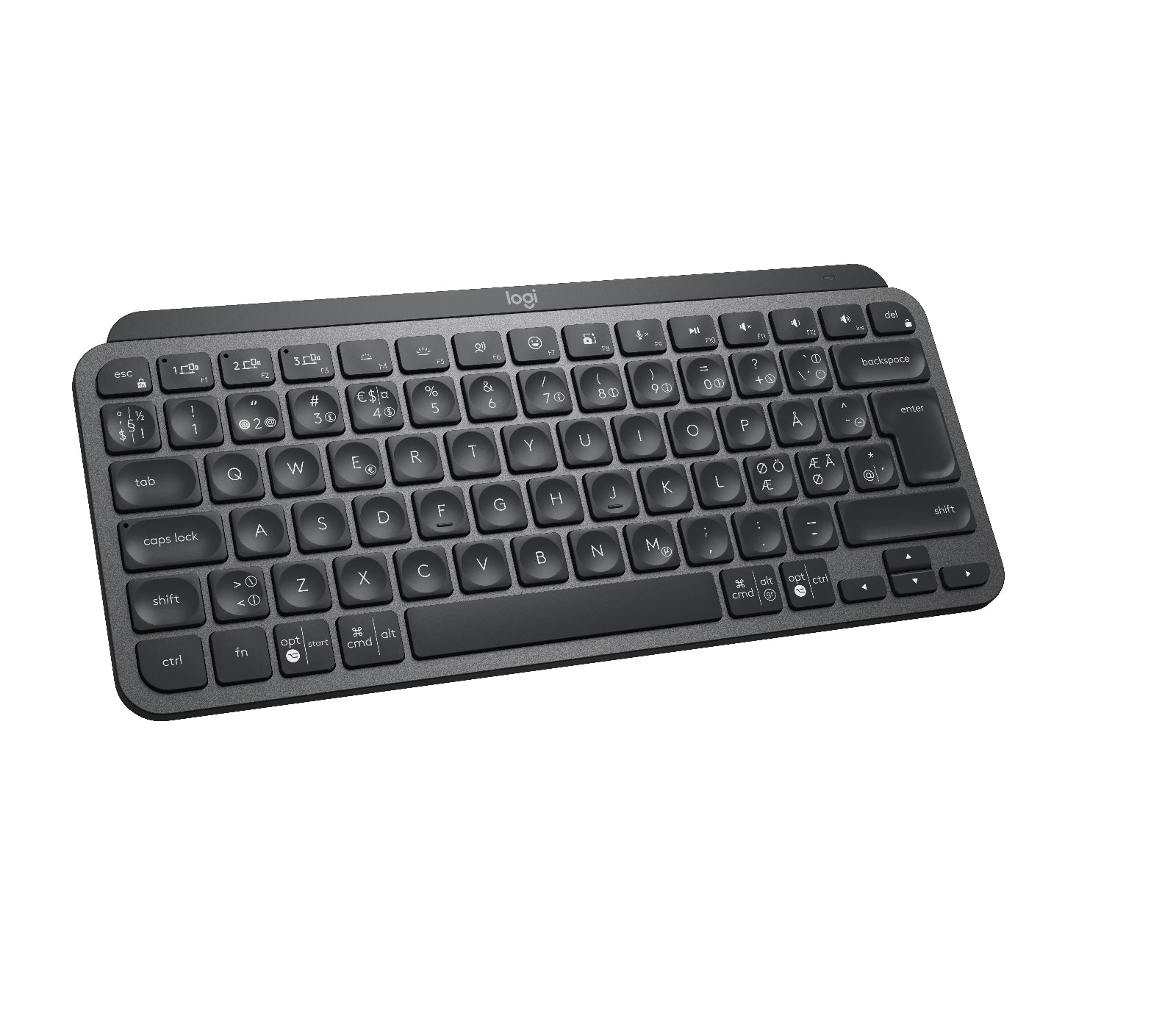 Logitech MX Keys Mini – Tastatur, kabellos (Bluetooth), Scherenmechanik, Grau