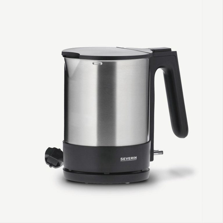 Severin Wasserkocher – 1,7 l, Edelstahl, Schwarz, WK3409